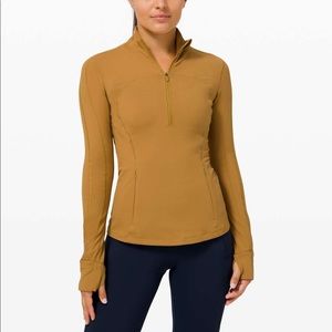 Lululemon run briskly 1/2 zip sz4 spiced bronze